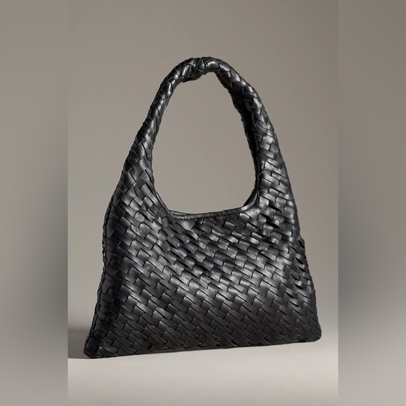 Walter Baker Black Woven Shoulder Bag - Picture 1 of 7
